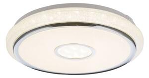 GLOBO 48389-40 DANI stropné svietidlo LED D500mm 40W/3100lm 3000-6500K biela, chróm, opál, stmievateľné, diaľkové ovládanie, starlight efekt, krištáľový efekt