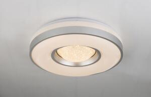 GLOBO 41741-24 COLLA stropné svietidlo LED D410mm 24W/1000lm 3000K biela, opál, strieborná, krištáľový efekt