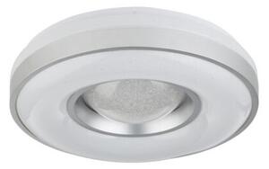 GLOBO 41741-24 COLLA stropné svietidlo LED D410mm 24W/1000lm 3000K biela, opál, strieborná, krištáľový efekt