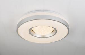 GLOBO 41741-24 COLLA stropné svietidlo LED D410mm 24W/1000lm 3000K biela, opál, strieborná, krištáľový efekt