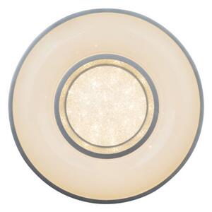 GLOBO 41741-24 COLLA stropné svietidlo LED D410mm 24W/1000lm 3000K biela, opál, strieborná, krištáľový efekt