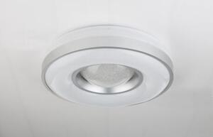 GLOBO 41741-24 COLLA stropné svietidlo LED D410mm 24W/1000lm 3000K biela, opál, strieborná, krištáľový efekt