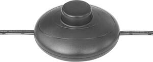 GLOBO 15345S BLACKY stojaca lampa D300mm 1xE27 čierna, dymová