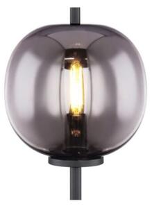 GLOBO 15345T BLACKY stolná lampa D185mm 1xE14 čierna, dymová