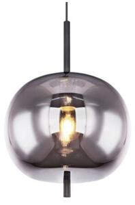 GLOBO 15345H1 BLACKY závesné svietidlo D300mm 1xE27 čierna, dymová