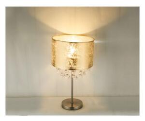 GLOBO 15187T3 AMY stolná lampa s akrylovými krištáľmi D320mm 1xE27 matný nikel, zlatá