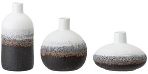 Sada keramických váz Brown & White Stoneware