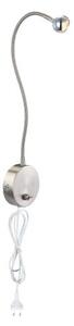 GLOBO 24109W SERPENT nástenné svietidlo LED 3W/150lm 3000K matný nikel