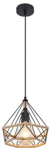 GLOBO 69029H2 ULLEU závesné svietidlo D250mm 1xE27 čierna, béžová