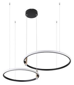 GLOBO 67300H COCO závesné svietidlo LED 55W/2000lm 2700-6000K čierna matná, zlatá, opál, stmievateľné, diaľkové ovládanie