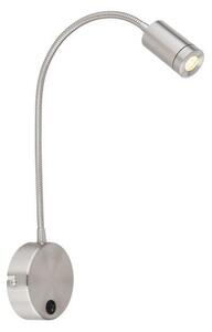 GLOBO 57311N MILLY nástenné svietidlo s vypínačom LED 3W/107lm 3000K matný nikel
