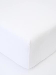 Froté plachta do postieľky 60 × 120 cm - biela