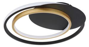 GLOBO 48438-36 RODAN stropné svietidlo LED 36W/900lm 3000-6000K čierna, zlatá, opál, stmievateľné, diaľkové ovládanie