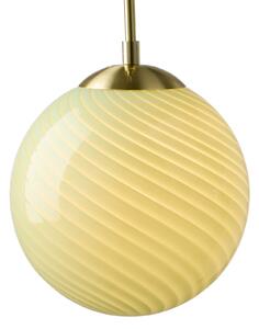 Závesné svietidlá Halo Design, CANDY BALL, stmievateľné, Zelená, Obývacia izba, Sklo, Dizajnový