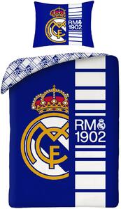 Bavlnené posteľné obliečky Real Madrid CF – motív RM 1902 - 100% bavlna - 70x90 cm + 140x200 cm