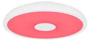 GLOBO 41366W RAFFY LED stropné svietidlo s reproduktorom D280mm 18W/1000lm 3000-6500K IP44 biela, opál, RGB, bluetooth, stmievateľné, diaľkové ovládanie