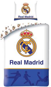 Bavlnené posteľné obliečky Real Madrid CF – motív Biely balet - 100% bavlna - 70x90 cm + 140x200 cm
