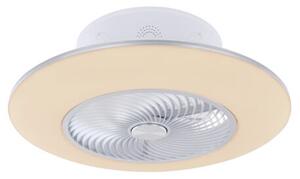 GLOBO 03623 KELLO stropné svietidlo s ventilátorom LED D580mm 36W/2200lm 3000-6000K biela, strieborná, stmievateľné, diaľkové ovládanie