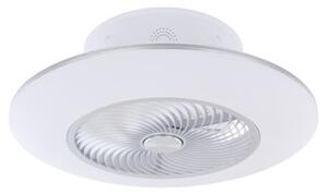 GLOBO 03623 KELLO stropné svietidlo s ventilátorom LED D580mm 36W/2200lm 3000-6000K biela, strieborná, stmievateľné, diaľkové ovládanie