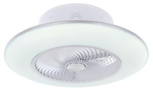 GLOBO 03623 KELLO stropné svietidlo s ventilátorom LED D580mm 36W/2200lm 3000-6000K biela, strieborná, stmievateľné, diaľkové ovládanie