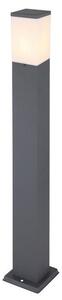 GLOBO 31732 HERRI vonkajší stĺpik 1xE27 V800mm IP44 antracit, opál