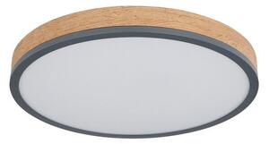 GLOBO 416080WD2R DORO stropné svietidlo LED D450mm 24W/1800lm 3000K imitácia dreva, grafit, opál