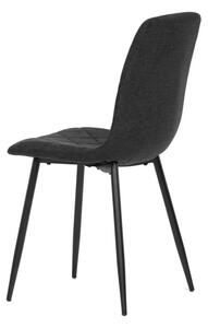 Moderná, štýlová a pohodlná stolička v čiernej látke (a-283 čierna)
