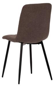 Moderná, štýlová a pohodlná stolička v hnedej látke (a-283 hnedá)