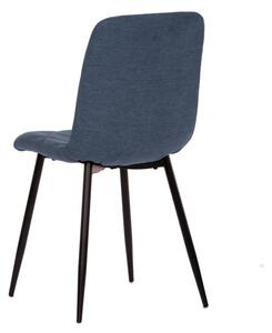 Moderná, štýlová a pohodlná stolička v modrej látke (a-283 modrá)