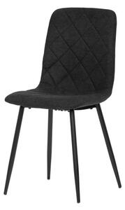 Moderná, štýlová a pohodlná stolička v čiernej látke (a-283 čierna)