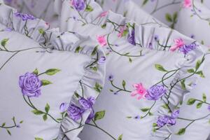 Zdeňka Podpěrová Posteľné obliečky Ruženka na sivom podklade Bavlna 2x70x90,1x200x200 cm