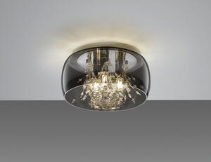 TRIO 616700306 CRYSTEL stropné svietidlo 3xE14 D340mm chróm, priehľadná