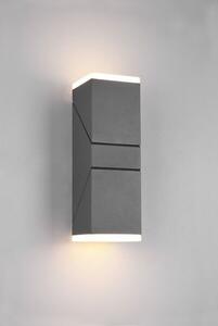 TRIO 270660242 AVON exteriérové nástenné svietidlo SMD LED V280mm 2x7W/800lm 3000K IP54 antracit, biela