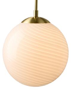 Závesné svietidlá Halo Design, CANDY BALL, stmievateľné, Biela, Obývacia izba, Sklo, Dizajnový