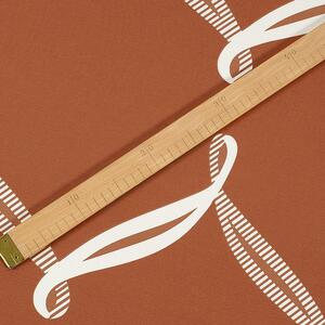 Goldea bavlnené plátno deluxe - dizajnové laná na škoricovom 230 cm