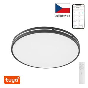 Immax 07145-B42 NEO LITE VISTAS stropné svietidlo LED D420mm 24W/1680lm 2700-6500K čierna, diaľkové ovládanie