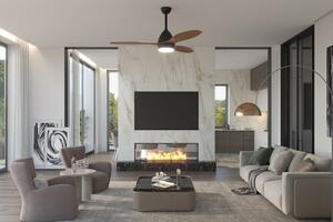 Immax 07141-B NEO LITE FRESCO stropný ventilátor LED D1200mm 18W/1500lm 3000-4000-6000K čierna,hnedá, diaľkové ovládanie