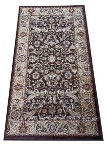 DY Hnedý koberec s ornamentami Exclusiv 02N Rozmer: 80x150 cm