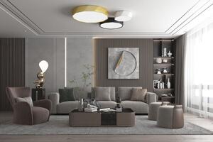 Immax 07130-B60 NEO DIAMANTE stropné svietidlo LED D600mm 43W/3450lm 2700-6500K matná čierna, diaľkové ovládanie