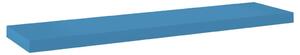 Plávajúca nástenná polica modrá 90x23,5x3,8 cm MDF