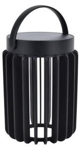 LUTEC 6933701330 KOZY solárne stolové svietidlo LED V186mm 2,8W/300lm 4000K IP44, 1500mAh 3,7VDC Li-ion battery, čierna matná