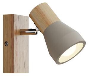 Stropné Lampa Lindby, Filiz, stmievateľné, Sivá, Spálňa, Betón, Škandinávsky