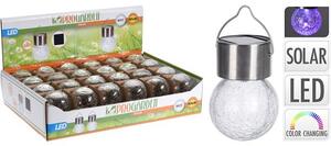 Viacfarebná LED solárna žiarovka 6 cm Automatická zmena farby