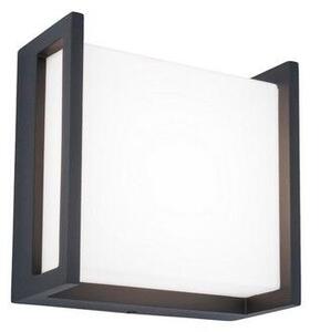 LUTEC 5195404118 QUBO exteriérové nástenné svietidlo LED 9,5W/850lm 4000K IP54 tmavošedá