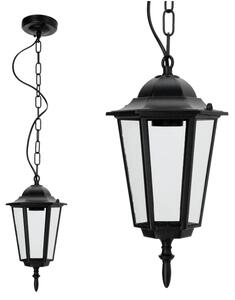 Vonkajší luster na reťazi 1xE27/60W/230V čierna