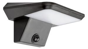 RABALUX 77005 Qesa solárne nástenné svietidlo LED 10W/460lm 4000K IP44 čierna, biela, súmrakový a pohybový senzor