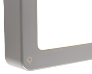 Moderné obdĺžnikové vonkajšie nástenné svietidlo šedé vrátane LED - Prim