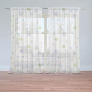 Sablio Záclony Farebné bodky: 2ks 150x250cm