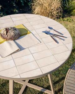 TELLA BEIGE záhradný stôl 90 cm
