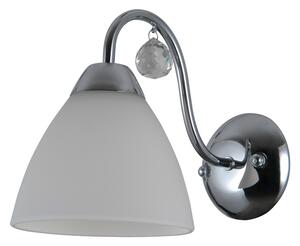 ITALUX WL-5643-1 Lugano nástenné svietidlo 1xE27 chróm, biela